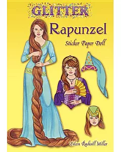 Glitter Rapunzel Sticker Paper Doll