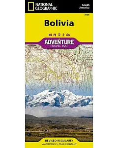 national geographic adventure Travel Map Bolivia: South America