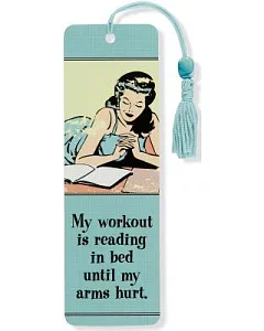 Reading in Bed Beaded Bookmark