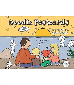 My Trip to the Beach: Doodle Postcards