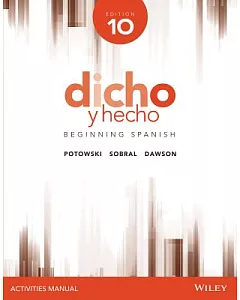 Dicho y hecho: Beginning Spanish