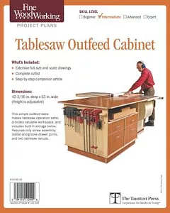 fine woodworking’s Tablesaw Outfeed Cabinet Plan