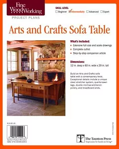 fine woodworking’s Arts and Crafts Sofa Table Plan
