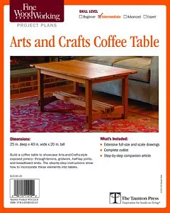 fine woodworking’s Arts and Crafts Coffee Table: Intermediate