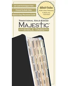 Majestic Traditional Gold Bible Tabs