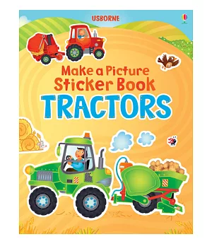 Make a Picture Sticker Book Tractors