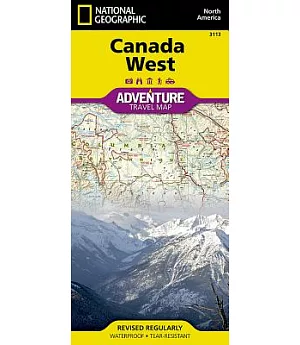 National Geographic Adventure Map Canada West: North America