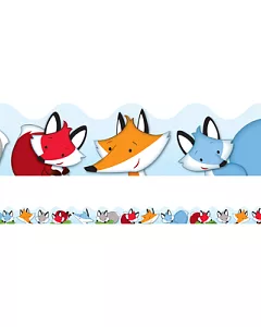 Playful Foxes Borders