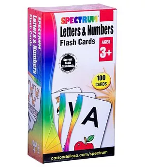 Spectrum Letters & Numbers Flash Cards