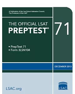 The Official LSAT Preptest 71: December 2013