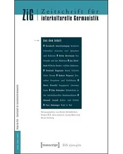 Zeitschrift Für Interkulturelle Germanistik