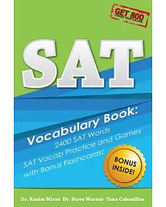 SAT Vocabulary Book: 2400 ATWords, SAT Vocab Practice and Games with Bonus Flash Cards