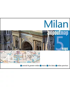 Popout Map Milan: 5 maps