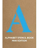 Alphabet Stencil Book: Blue