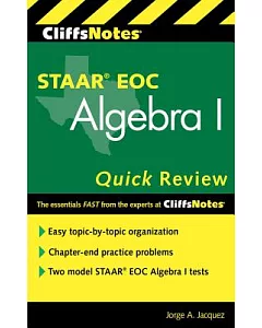 CliffsNotes STAAR EOC Algebra I Quick Review