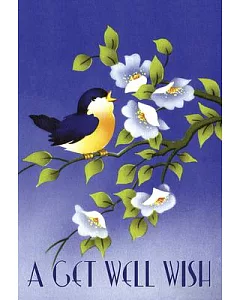 Bird and Flowers: Get Well