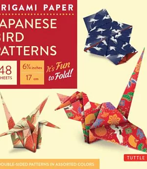 Origami Paper - Japanese Bird Patterns - 6 3/4