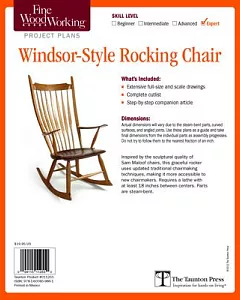 fine woodworking’s Windsor-Style Rocking Chair Plan