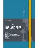 Los Angeles Visual Notebook: Green-blue Leather