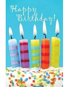 Birthday Candles & Cake Postcard, Package of 25