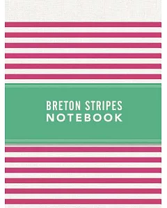 Breton Stripes Notebook - Hot Pink