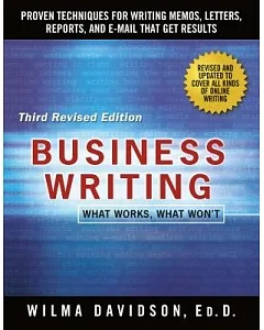 Business Writing: What Works, What Won’t