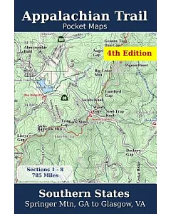 Appalachian Trail Pocket Maps Southern States