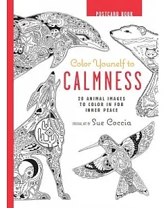 Color Yourself to Calmness Postcard Book