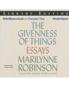 The Givenness of Things: Essays, Library Edition