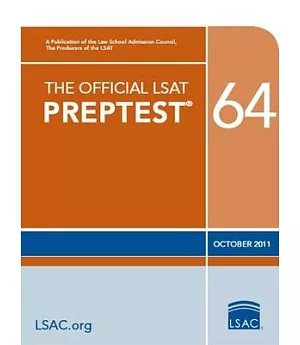 The Official LSAT Preptest 64: October 2011