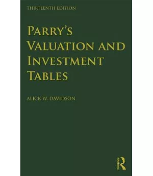 Parry’s Valuation and Investment Tables: Centenary Edition