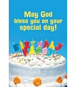 Happy Birthday Cake With Candles Postcard, Package of 25