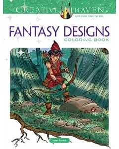 Fantasy Designs Adult Coloring Book