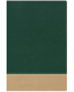 Holy Bible: Teacher’s Bible, Green/Tan Leathertouch, 40 Pages of Devotionals