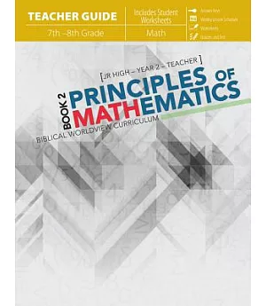 Principles of Mathematics Book 2 7th - 8th Grade