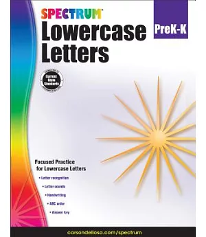 Lowercase Letters, Grades Pre-K