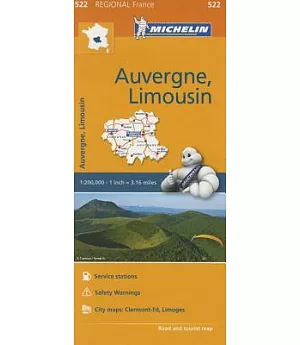 Michelin Regional Auvergne, Limousin, France