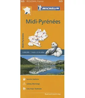 Michelin Regional Maps France: Midi-Pyrénées