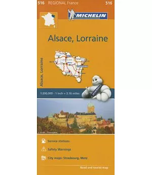 Michelin Regional Alsace, Lorraine, France
