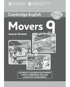 Cambridge English Young Learners 9 Movers Answer Booklet: Authentic Examination Papers from Cambridge English Language Assessmen