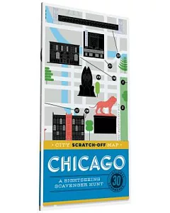 City Scratch-Off Map - Chicago: A Sightseeing Scavenger Hunt; Includes 30 Landmarks