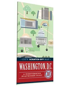 City Scratch-Off Map - Washington, D.C.: A Sightseeing Scavenger Hunt