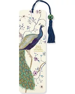 Peacock Beaded Bookmark