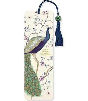 Peacock Beaded Bookmark