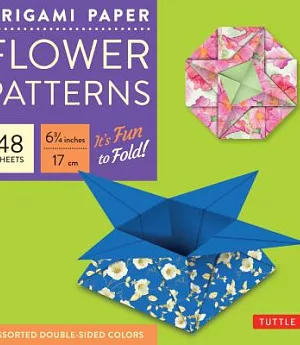 Origami Paper Flower Patterns, 48 Sheets