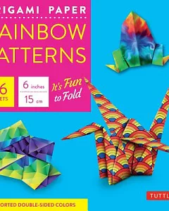 Origami Paper Rainbow Patterns, 96 Sheets