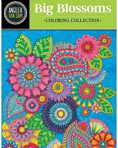 Hello Angel Big Beautiful Blossoms Coloring Collection