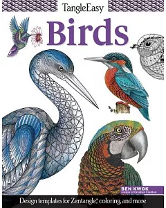 TangleEasy Birds: Design templates for Zentangle, coloring, and more