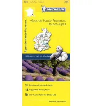 Michelin Alpes-de-Haute-Provence, Hautes-Alpes France