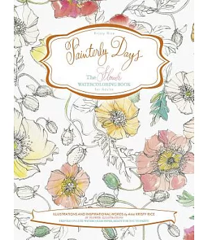 The Flower Watercoloring Book for Adults